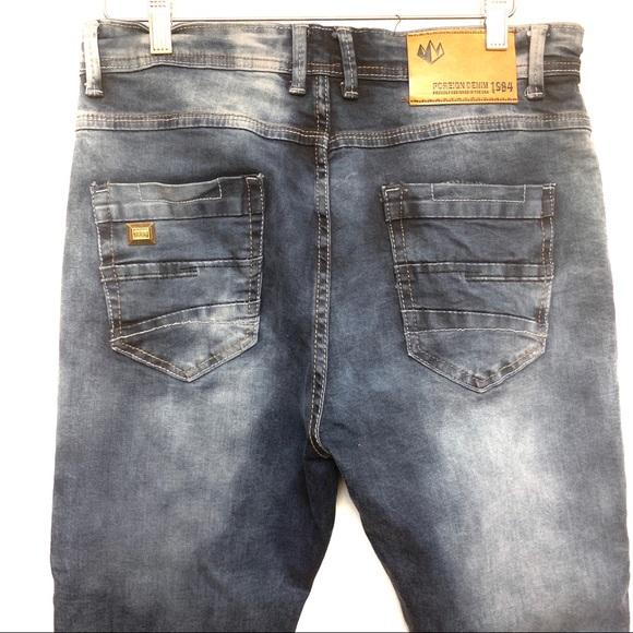 Men’s Jean Joggers skinny & stretchy! Sz 32 - Picture 6 of 10